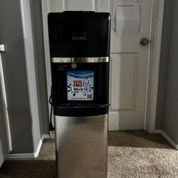 Stainless Steel Primo Water Dispenser With 3 Bottles Of Water