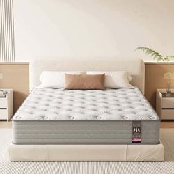 KOW Mattress 12 inch King Size, Gel Memory Foam Hybrid Mattress in a Box, Cozy Sleep Adult
