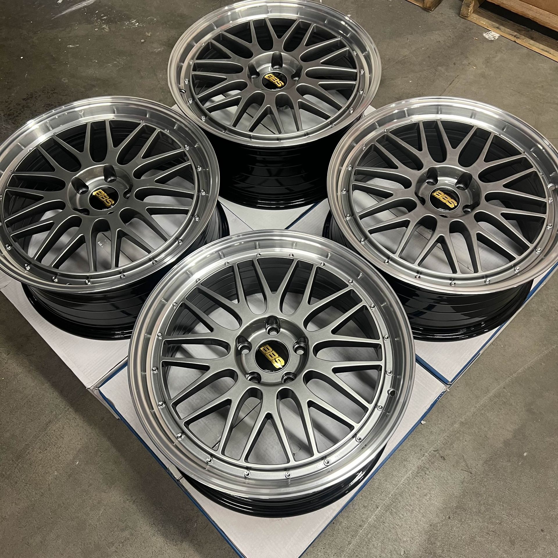 18 INCH SET BBS LM STYLE RIMS 18x8 +35 (5x120) CB: 72.6 for Sale in El ...