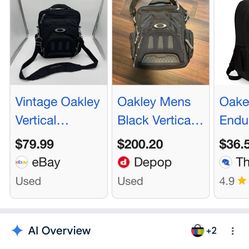 Vintage Oakley vertical backpack