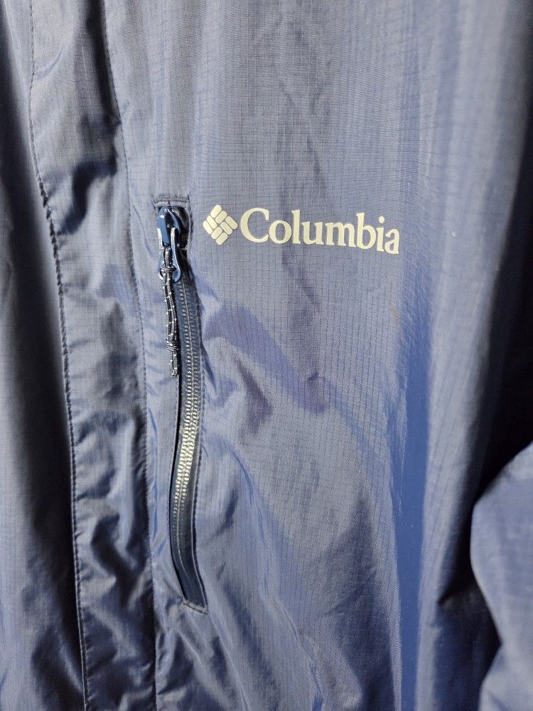 Columbia Men's Waterproof Hooded Jacket - Blue