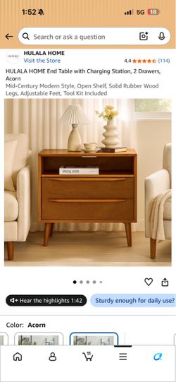 Mid Century Side/Coffee/Nightstand Table - Brown