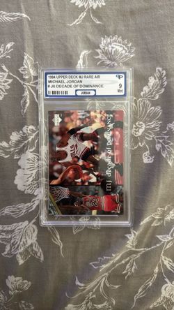 Chicago Bulls - 1994 Upper Deck Michael Jordan Rare Air #J6 PSA 9