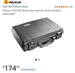 1470 Pelican Computer Hard Shell Carry Case