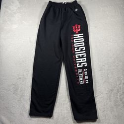 Vintage Indiana Hoosiers University SweatPants Men’s Size S Black Champion #3495