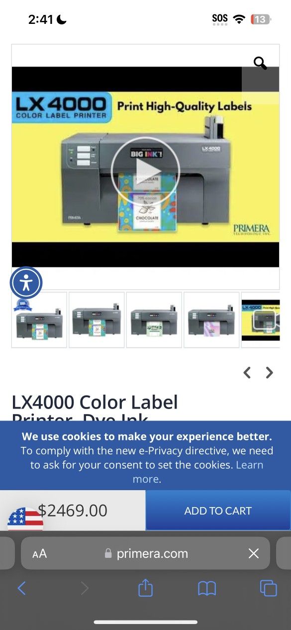 Lx4000 Label Printer BRAND NEW IN BOXSTILL