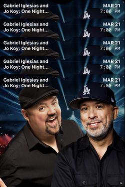 GABRIEL IGLESIA AND JOKOY TICKETS 5 Tickets