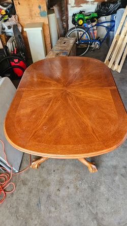Used round dining table