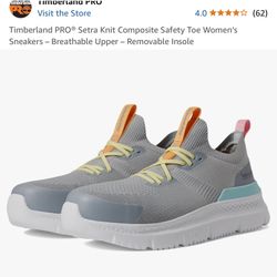 New Women’s Timberland Pro composite safety Toe (Steel Toe) shoes size 6.5