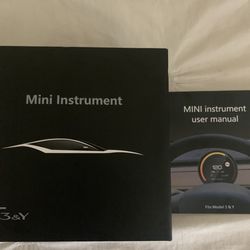 Tesla Model 3 & Y Dashboard Round Cluster Style Display (mini Style)