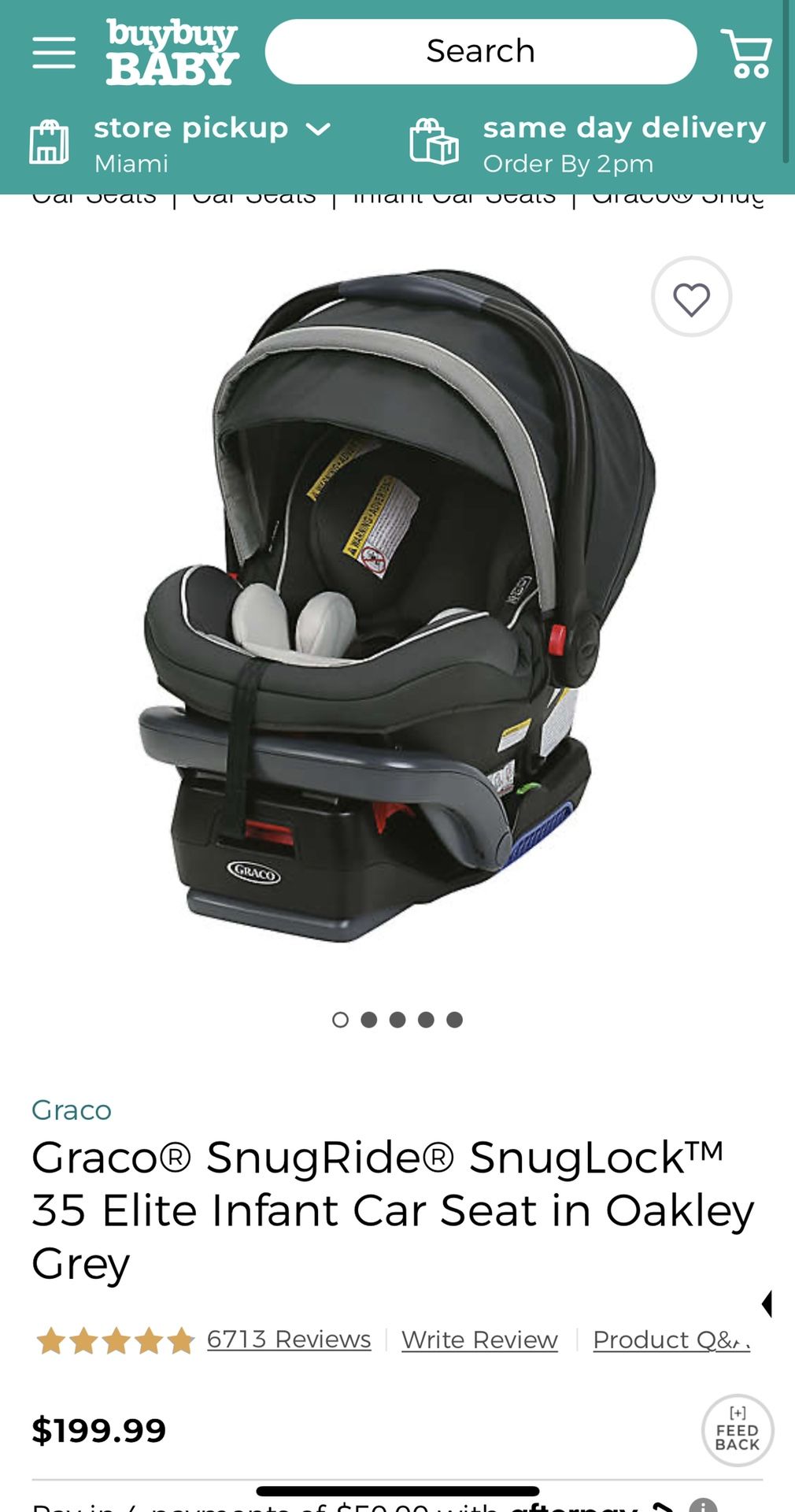 Graco SnugRide SnugLock 35 Platinum Infant Car Seat | Baby Car Seat, Spencer