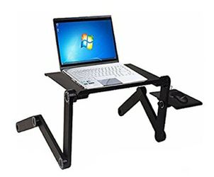 NEW! Laptop Stand/Desk/Table/Lapdesk Portable Folding Table-in Bed/Sofa/Carpet Tray Book Stand-Extra Wide Tray Aluminium Alloy
