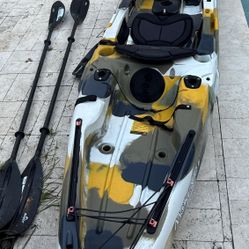 Kayak - Feelfree Moken 12.5 PDL (1 Green 1 Yellow Camo)