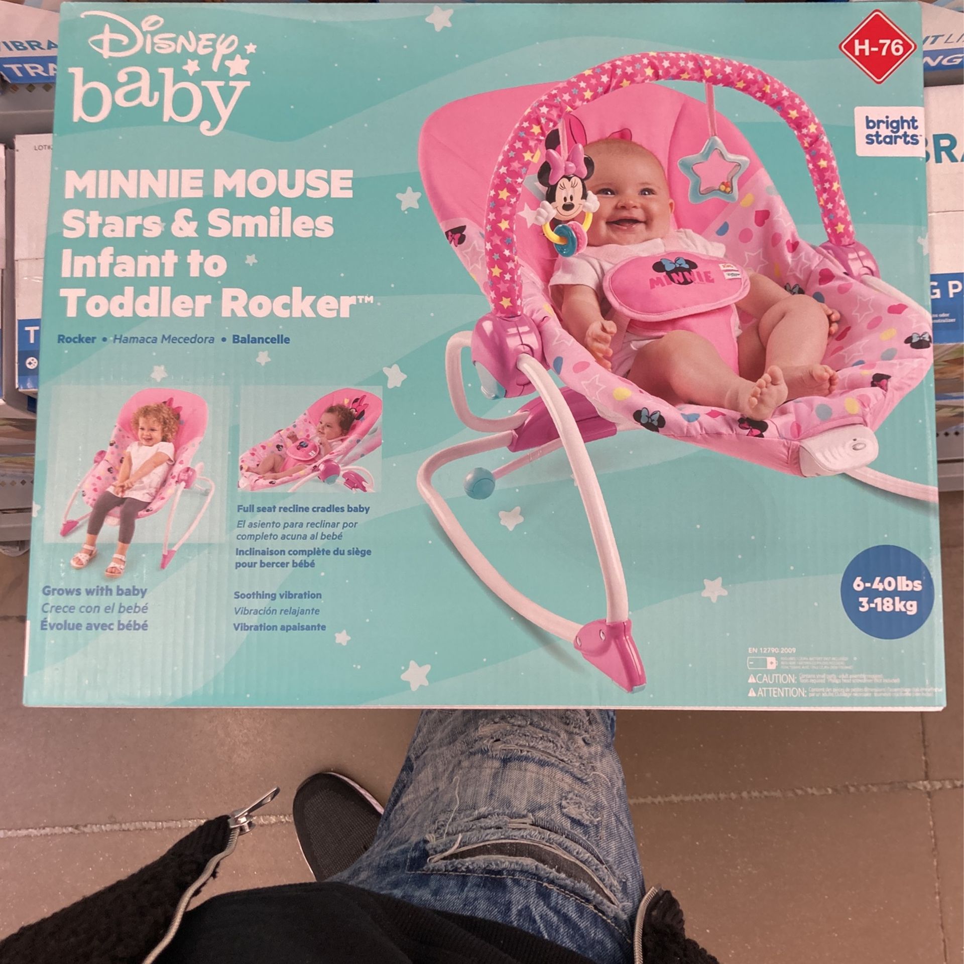 Minnie mouse stars and smiles rocker 2025