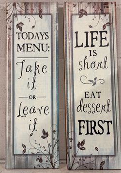 Hanging Kitchen Signs – Farmhouse/Charming Decor