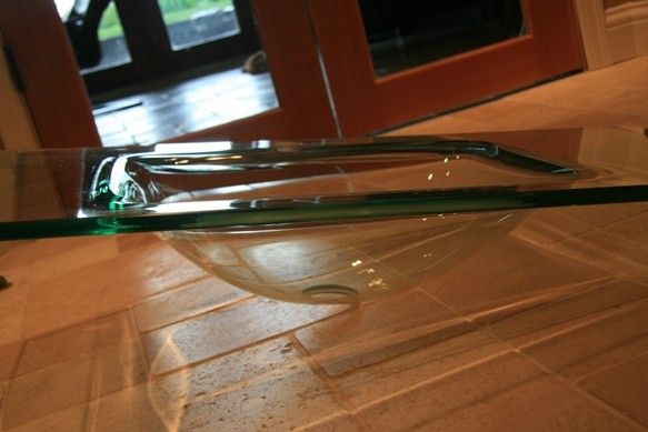 Designer Glass Sink With Stand
