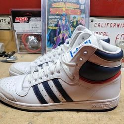 Adidas Top Ten High White-SIZE 13🔥 🌟 SUPER CLEAN -STILL NEW NO BOX