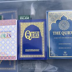 FREE QURANS in English, Spanish, & Arabic