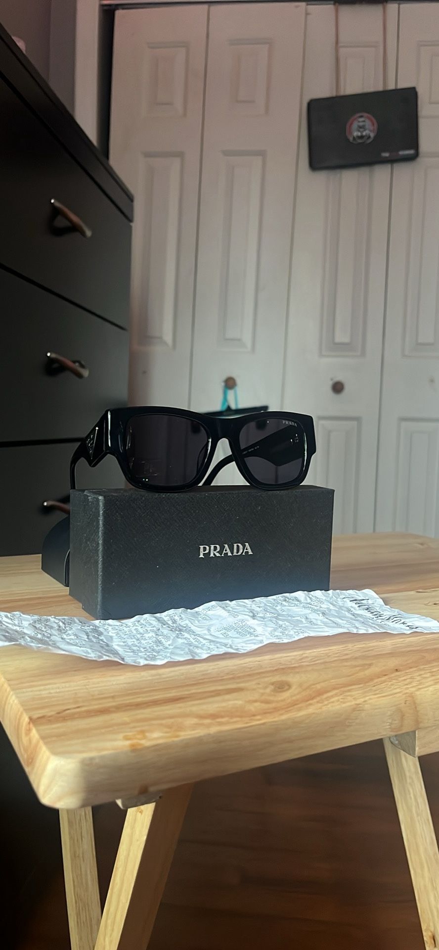 Authentic PRADA Milano Unisex Sunglasses Black