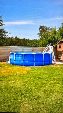 Intex 15ft x 48in round above ground pool
