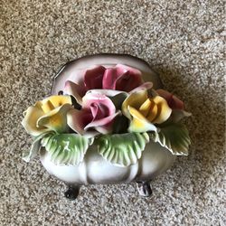Ceramic Flowers In Pot