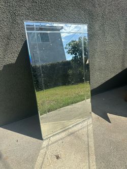 Frameless Rectangular Wall Mirror