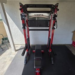 Vesta Pro Series 2in1 Squat Rack | Functional Trainer | 400lb Weight Stack | Commercial Grade | Gym Equipment | FREE DELIVERY🚚 🔴Plus SALES TAX 💲