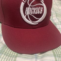 Houston Rockets New Era Hat Cap 47 Fitted 7 5/8 Astros Texans Texas Harden  Hardwood Classics Lakers Clippers Spurs Mavericks Basketball  Warriors NBA