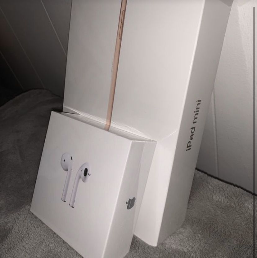 Brand new AirPods 2nd Gen and IPad Mini
