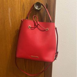 Michael Kors Red Bucket Bag