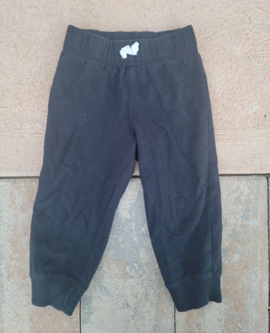 Carter's Size 18 Mth Black Joggers
