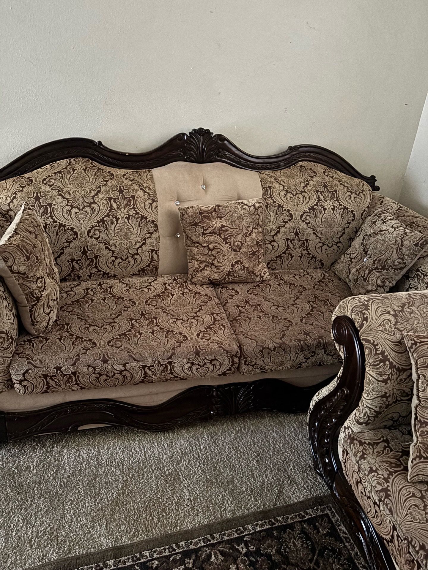 One, two and three sofa. Good shape.