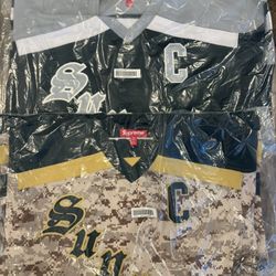 Supreme FW 25 Week 3 Fire & Ice Hockey Jersey Digi Camo, Black size M & L