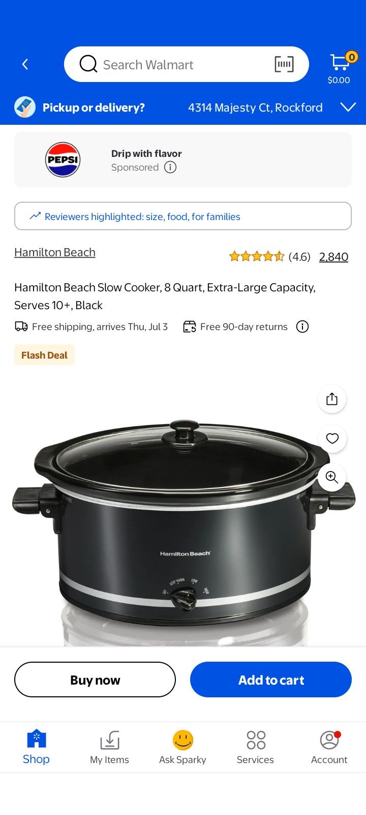8 Quart Slow Cooker 