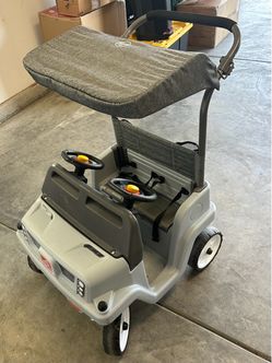 Step2 Two-Seat Kids Wagon with Canopy & Steering Wheels