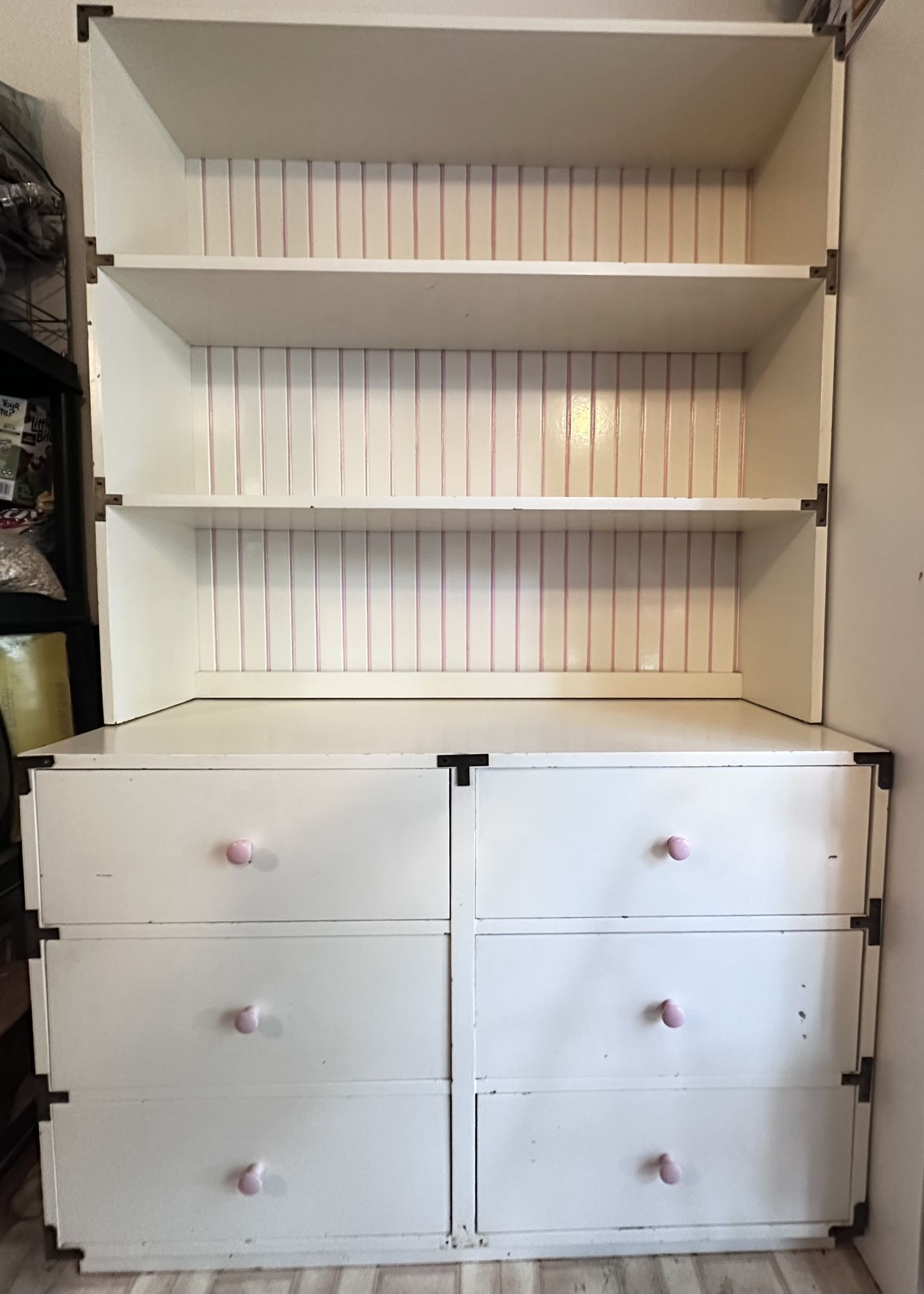 One Of A Kind Solid Wood Girls Hutch & Table & Desk With Chair