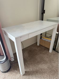 White desk