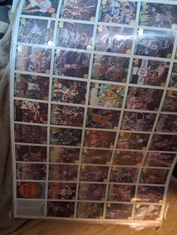 Uncut sheet basketball cards 92 front row