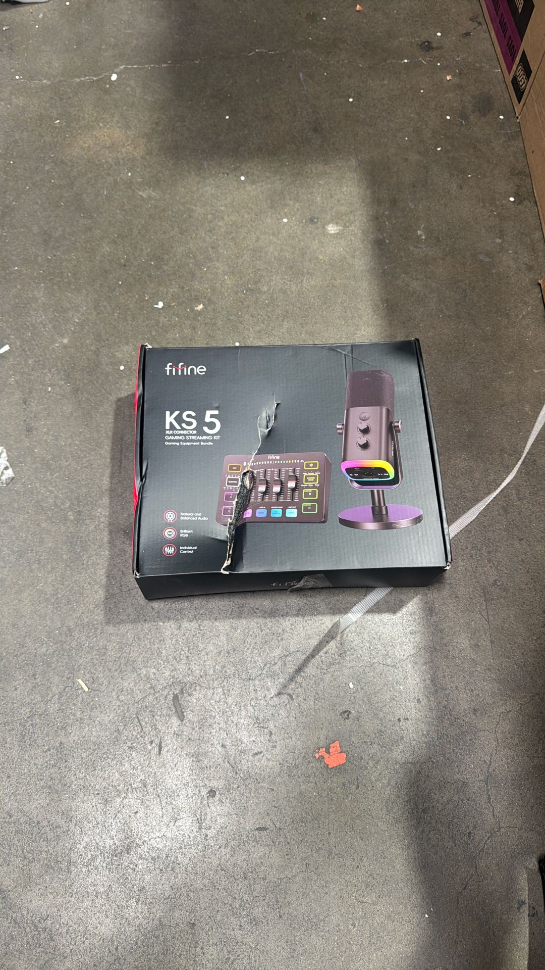 FIFINE Gaming Equipment Bundle, Dynamic XLR/USB Gaming Microphone Set with Streaming Audio Mixer for Podcast Recording Video Vocal, RGB Gamer Set with