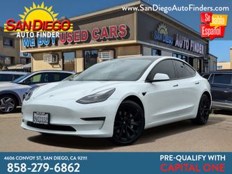 2022 Tesla Model 3 Long Range AWD, BLACK WHEELS,