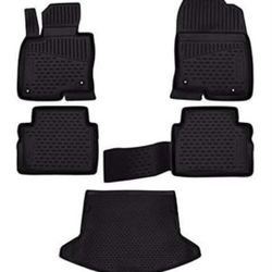 Fits 2017-2025 Mazda CX5 Floor Mats Front & 2nd Row Seat Liner Set and Cargo Liner Trunk Set NO BOX