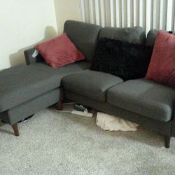 Grey L Shaped Couch