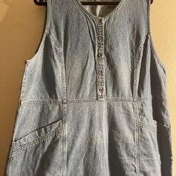 Eddie Bauer Plus Size Denim Sundress Dress 