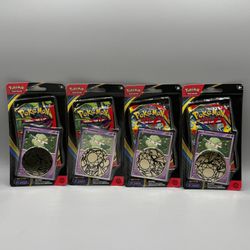 Pokemon TCG Phantasmal Flames Blister Packs With Promo Cards Coin Bundle of 4