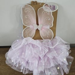 Baby Tutu & Wings Photo Prop Set New