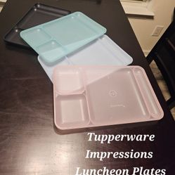 Tupperware Impressions Luncheon Trays Set Of 4