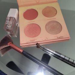 Blusher/ HIGHlighter & Glitter Shadow- Swatched