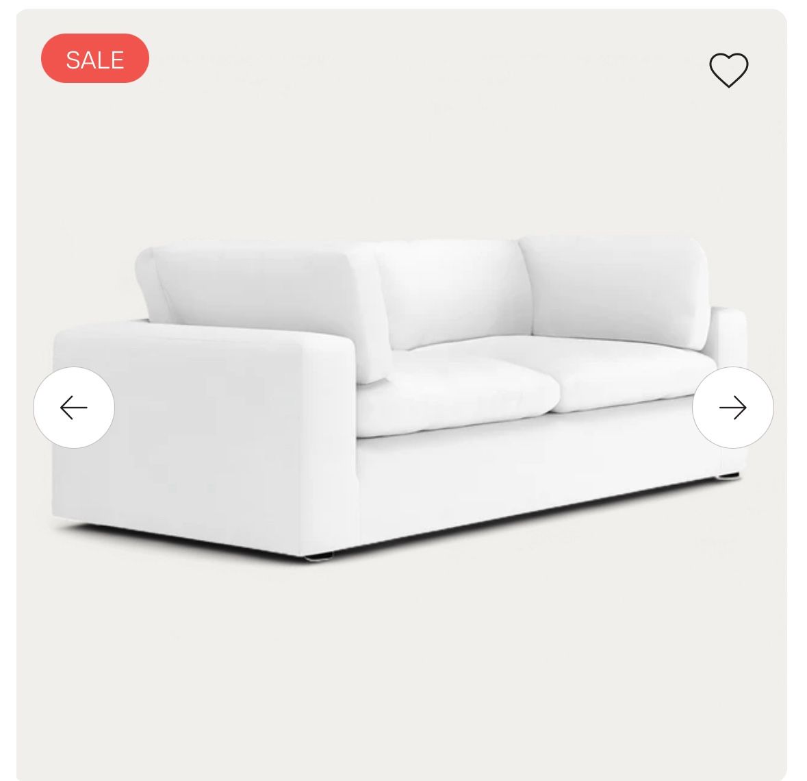 Modani Bloom 3 Seater Sofa White 