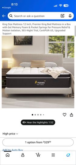 King size hybrid mattress