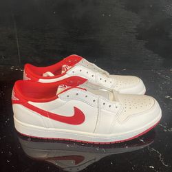 Nike Air Jordan 1 Retro Low OG University Red Men’s Size 10.5 Custom CZ0790-161